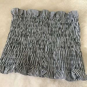 Elastic Shirred Bandeau Bra